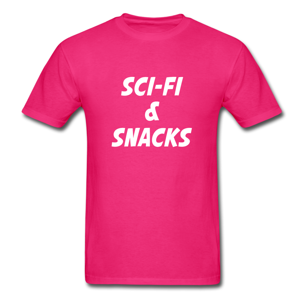 Unisex Sci-Fi and Snacks Classic T-Shirt - fuchsia