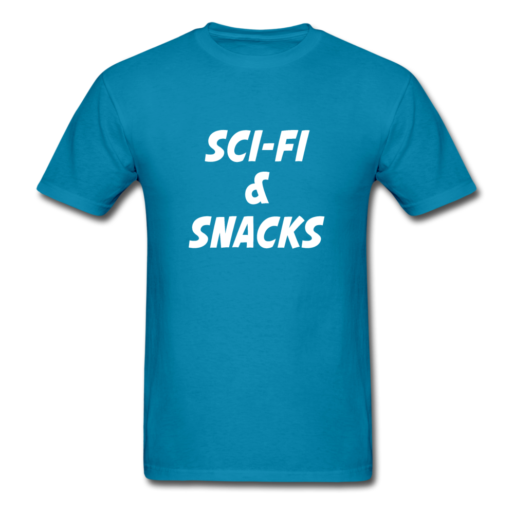Unisex Sci-Fi and Snacks Classic T-Shirt - turquoise