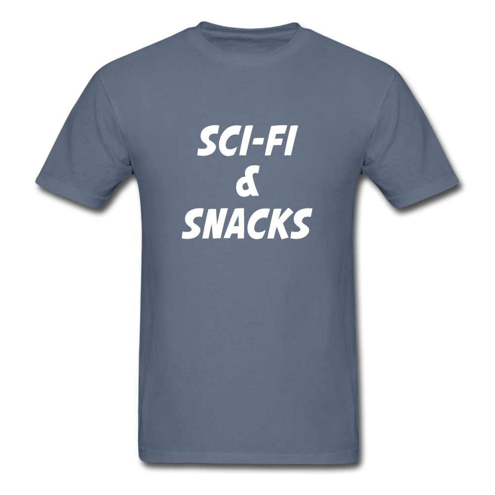 Unisex Sci-Fi and Snacks Classic T-Shirt - denim