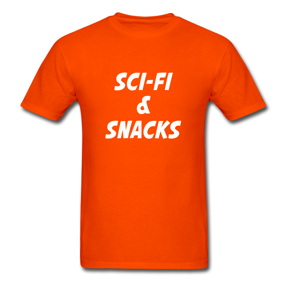Unisex Sci-Fi and Snacks Classic T-Shirt - orange