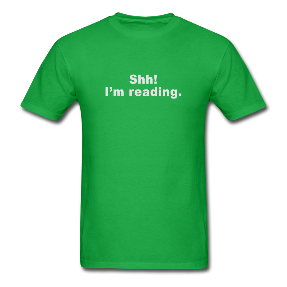 Unisex Classic Shh, I'm Reading T-Shirt - bright green