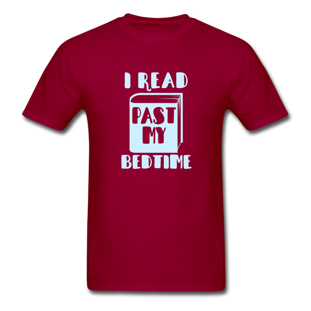 Unisex Classic I Read Past My Bedtime T-Shirt - dark red