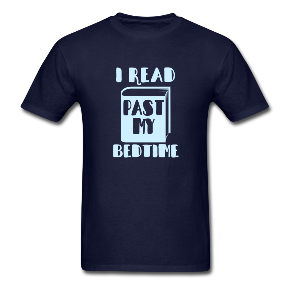 Unisex Classic I Read Past My Bedtime T-Shirt - navy