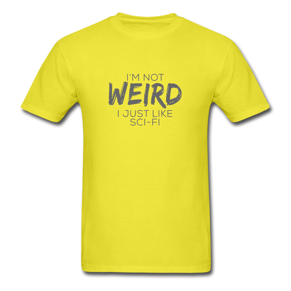 Unisex Classic Weird Sci-Fi T-Shirt - yellow