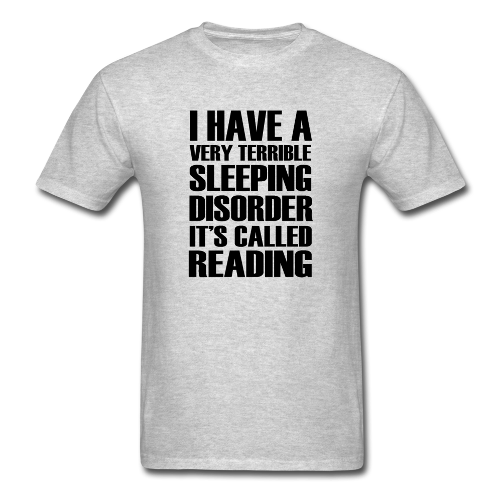 Unisex Classic Sleeping Disorder Reading T-Shirt - heather gray