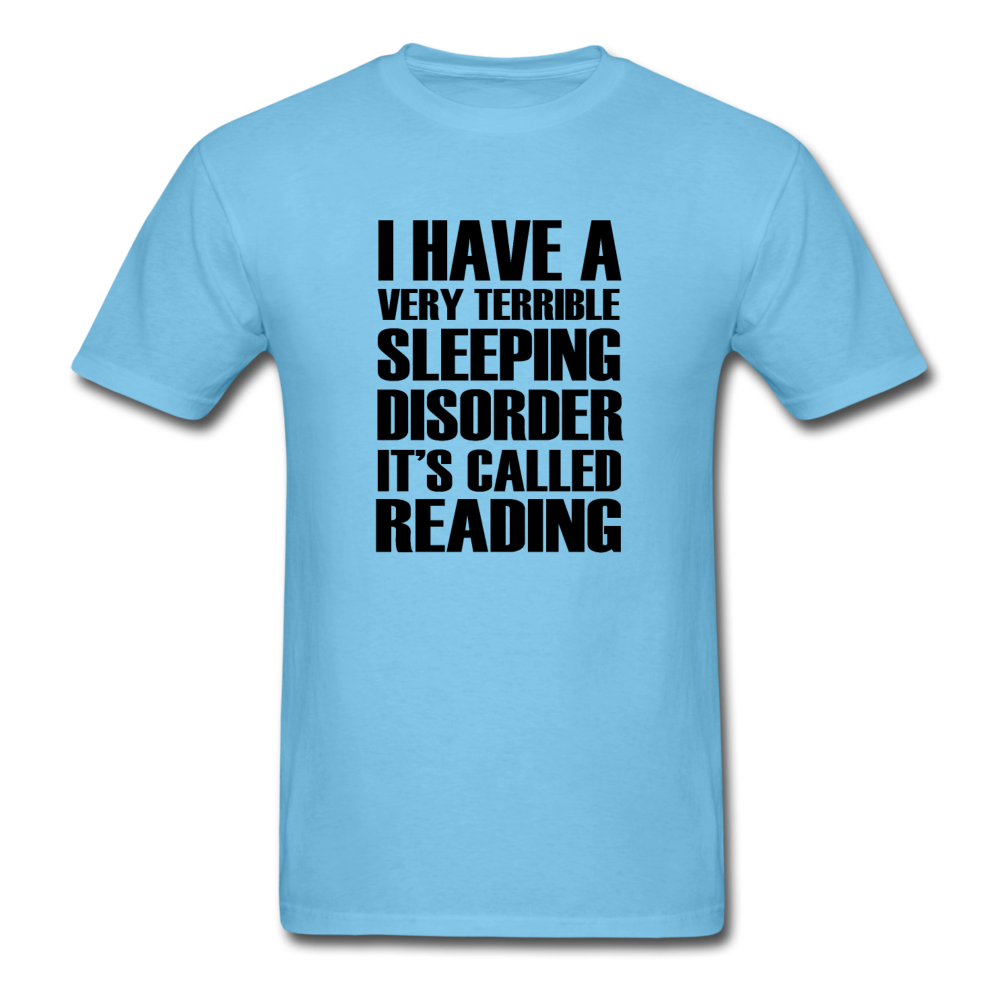 Unisex Classic Sleeping Disorder Reading T-Shirt - aquatic blue