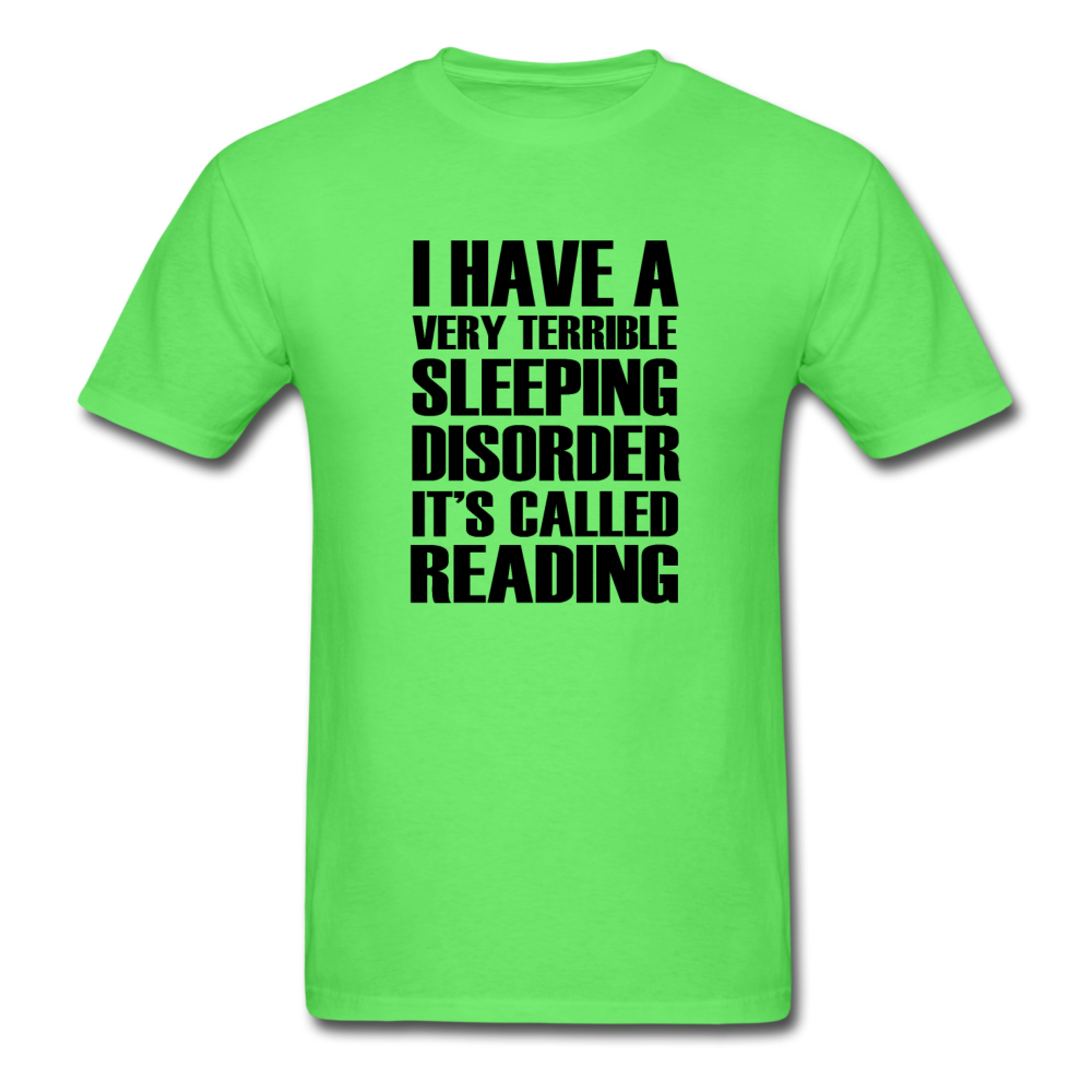 Unisex Classic Sleeping Disorder Reading T-Shirt - kiwi