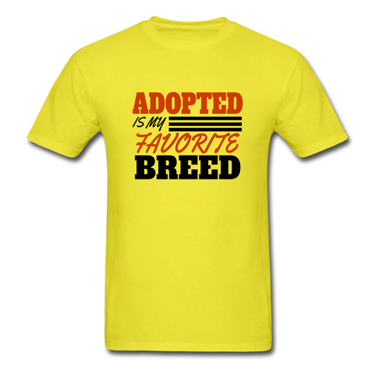 Unisex Classic Adopted T-Shirt - yellow