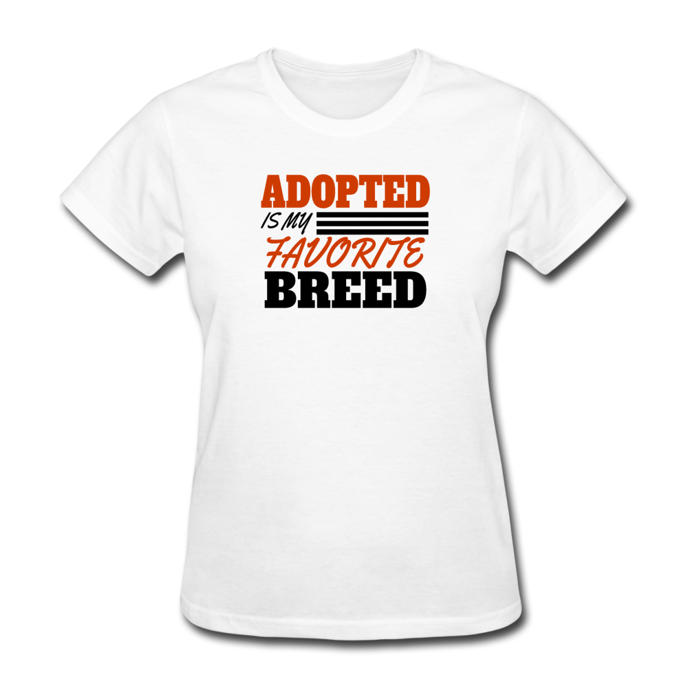 Women's Adopted T-Shirt - white
