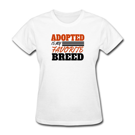 Women's Adopted T-Shirt - white
