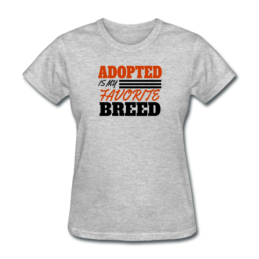 Women's Adopted T-Shirt - heather gray