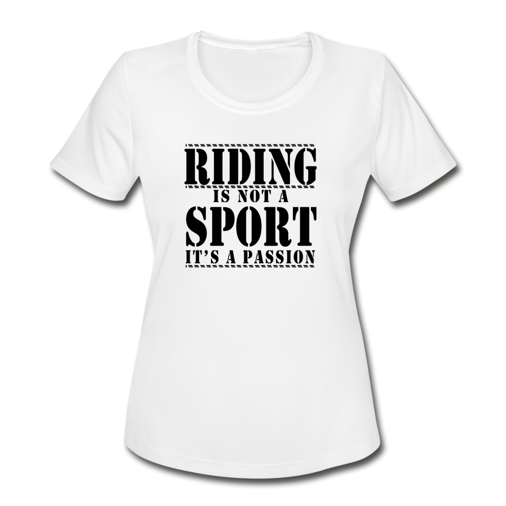 Women's Moisture Wicking Performance Riding T-Shirt - white
