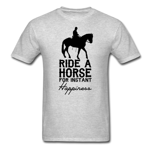 Unisex Classic Ride a Horse T-Shirt - heather gray