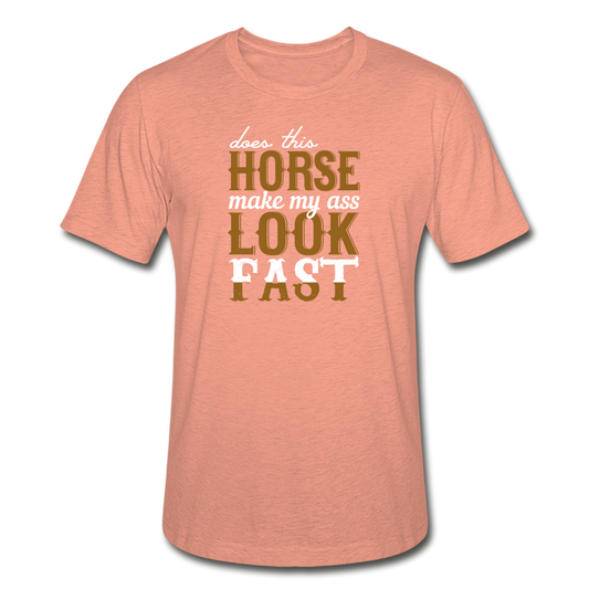 Unisex Heather Prism Horse Fast T-Shirt - heather prism sunset