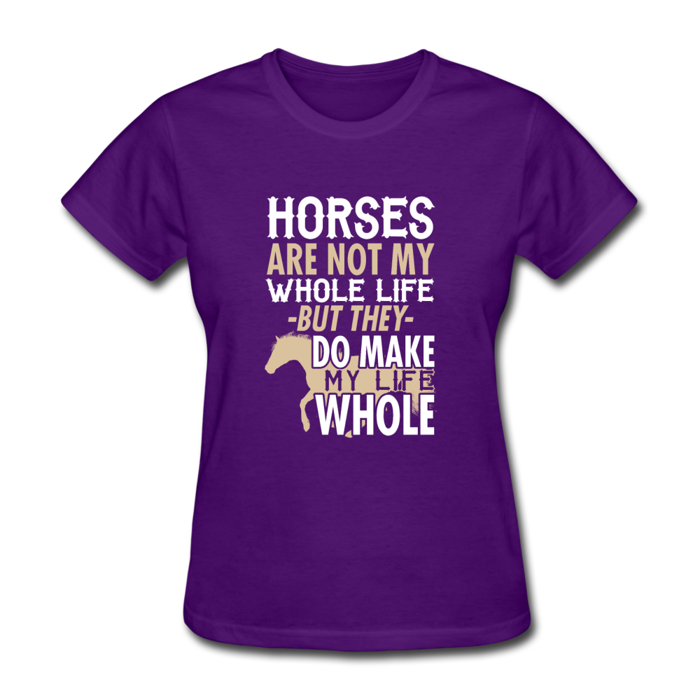 Women's Horse T-Shirt - purple