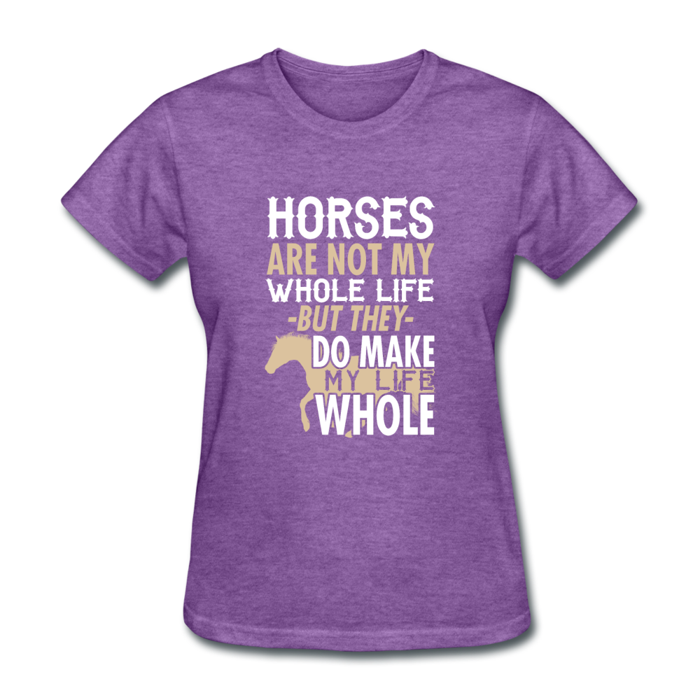 Women's Horse T-Shirt - purple heather