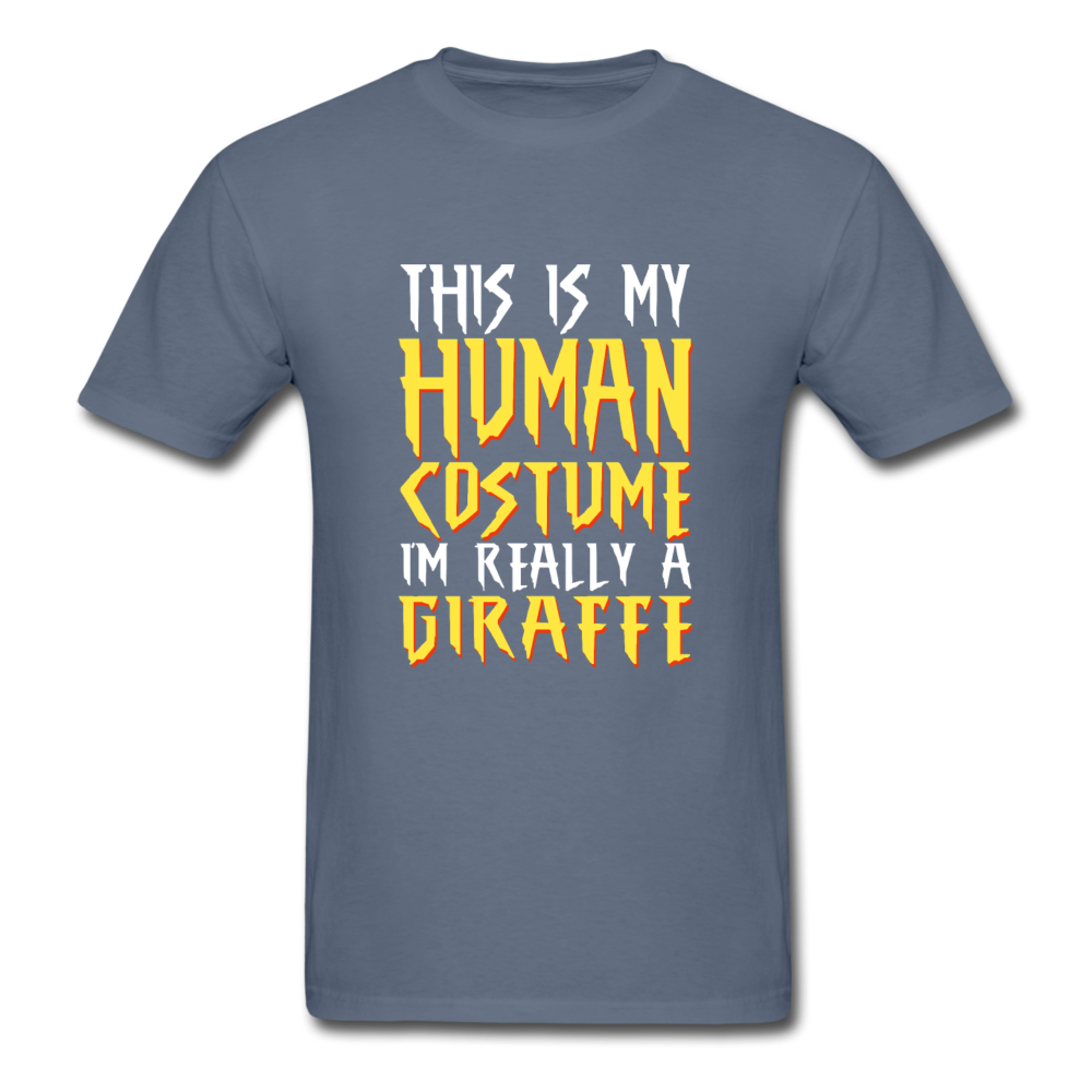 Unisex Classic Human Giraffe T-Shirt - denim
