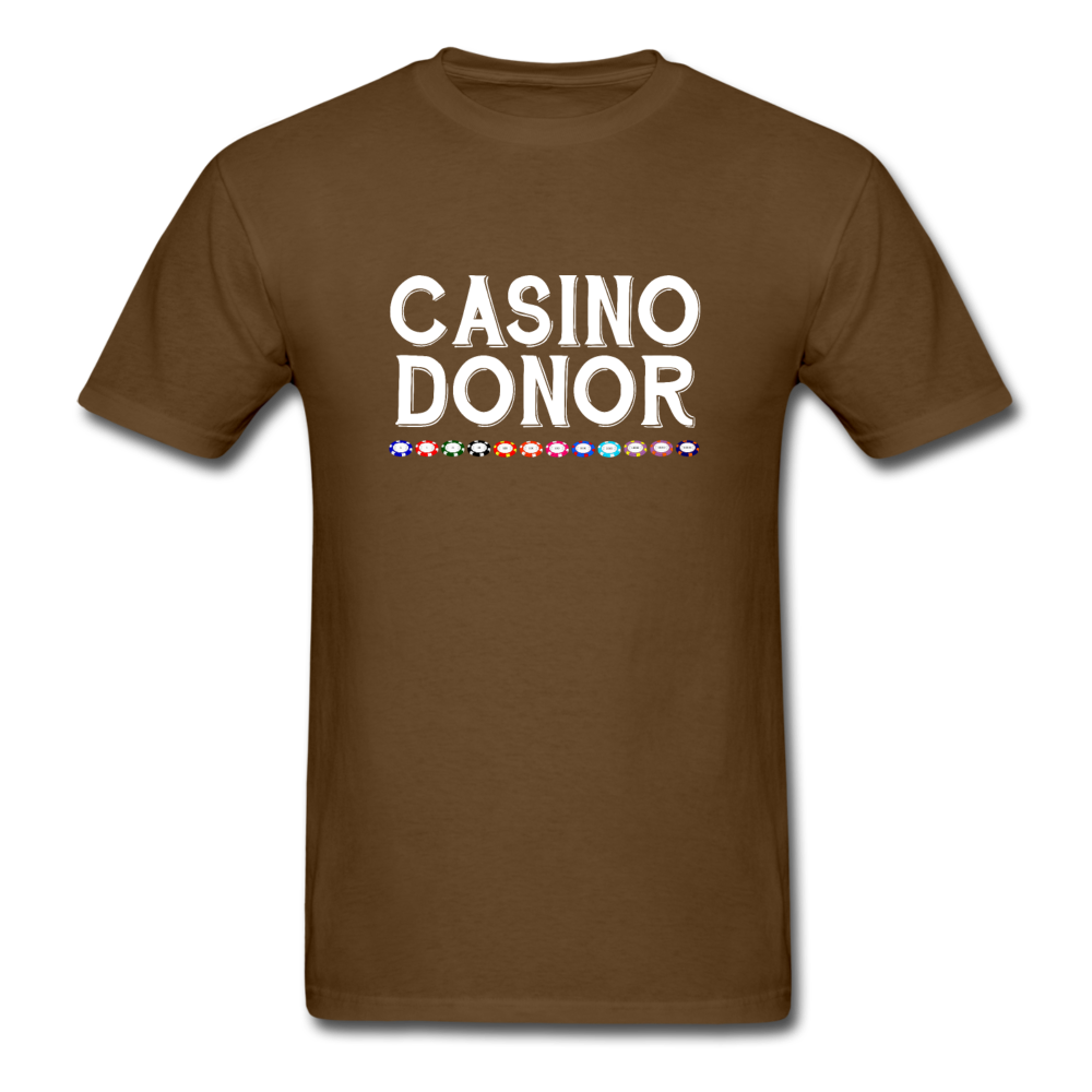 Unisex Classic Casino Donor T-Shirt - brown