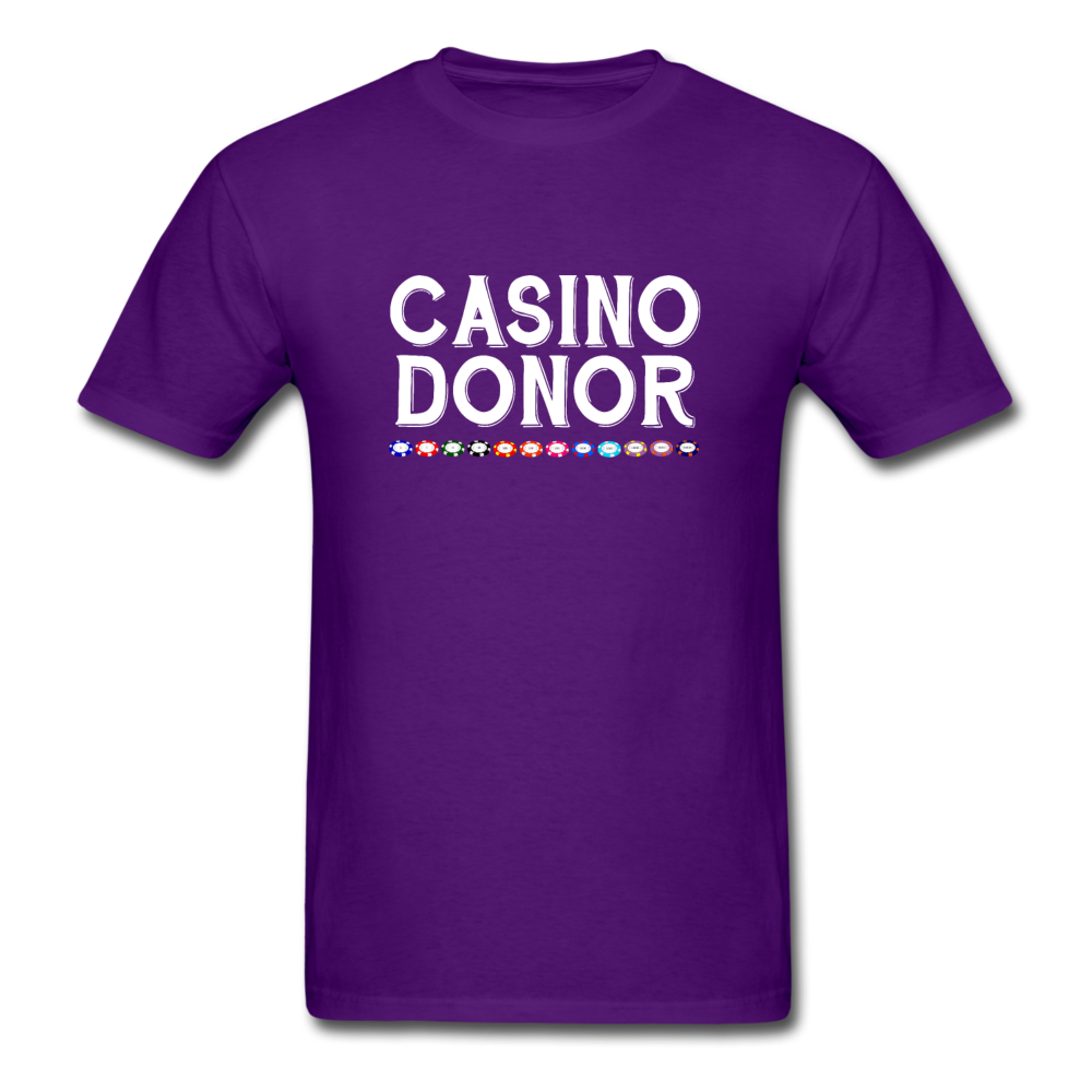 Unisex Classic Casino Donor T-Shirt - purple
