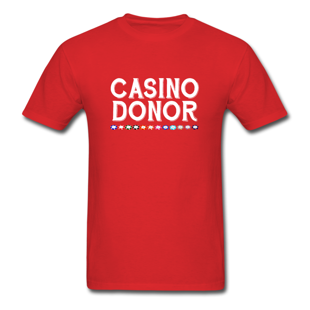 Unisex Classic Casino Donor T-Shirt - red