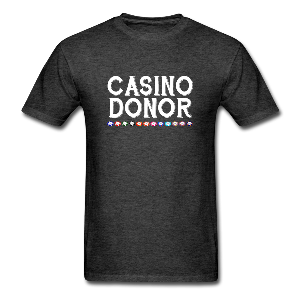 Unisex Classic Casino Donor T-Shirt - heather black
