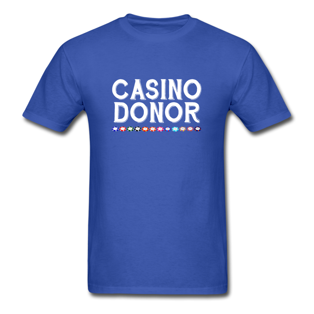 Unisex Classic Casino Donor T-Shirt - royal blue
