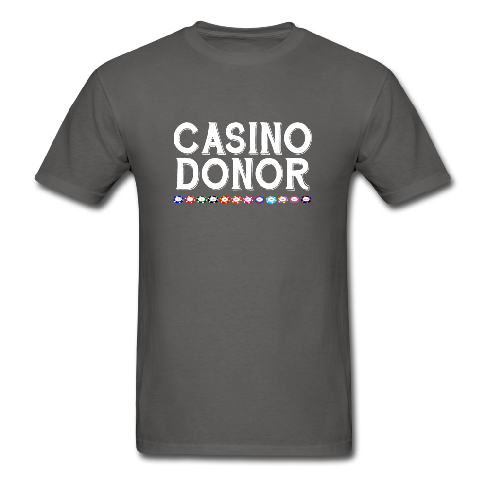 Unisex Classic Casino Donor T-Shirt - charcoal