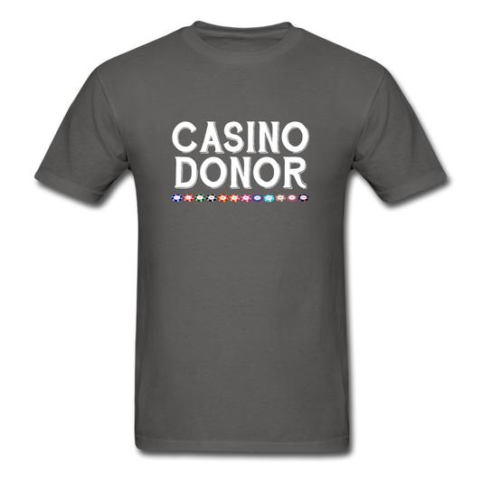 Unisex Classic Casino Donor T-Shirt - charcoal