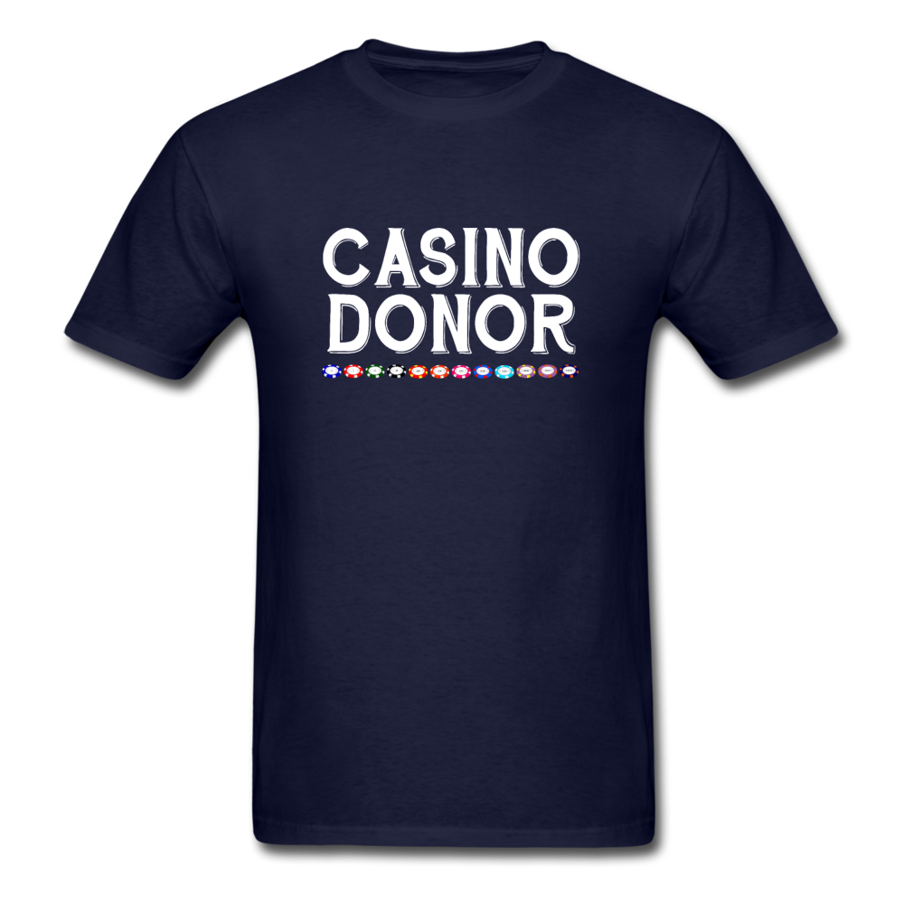 Unisex Classic Casino Donor T-Shirt - navy
