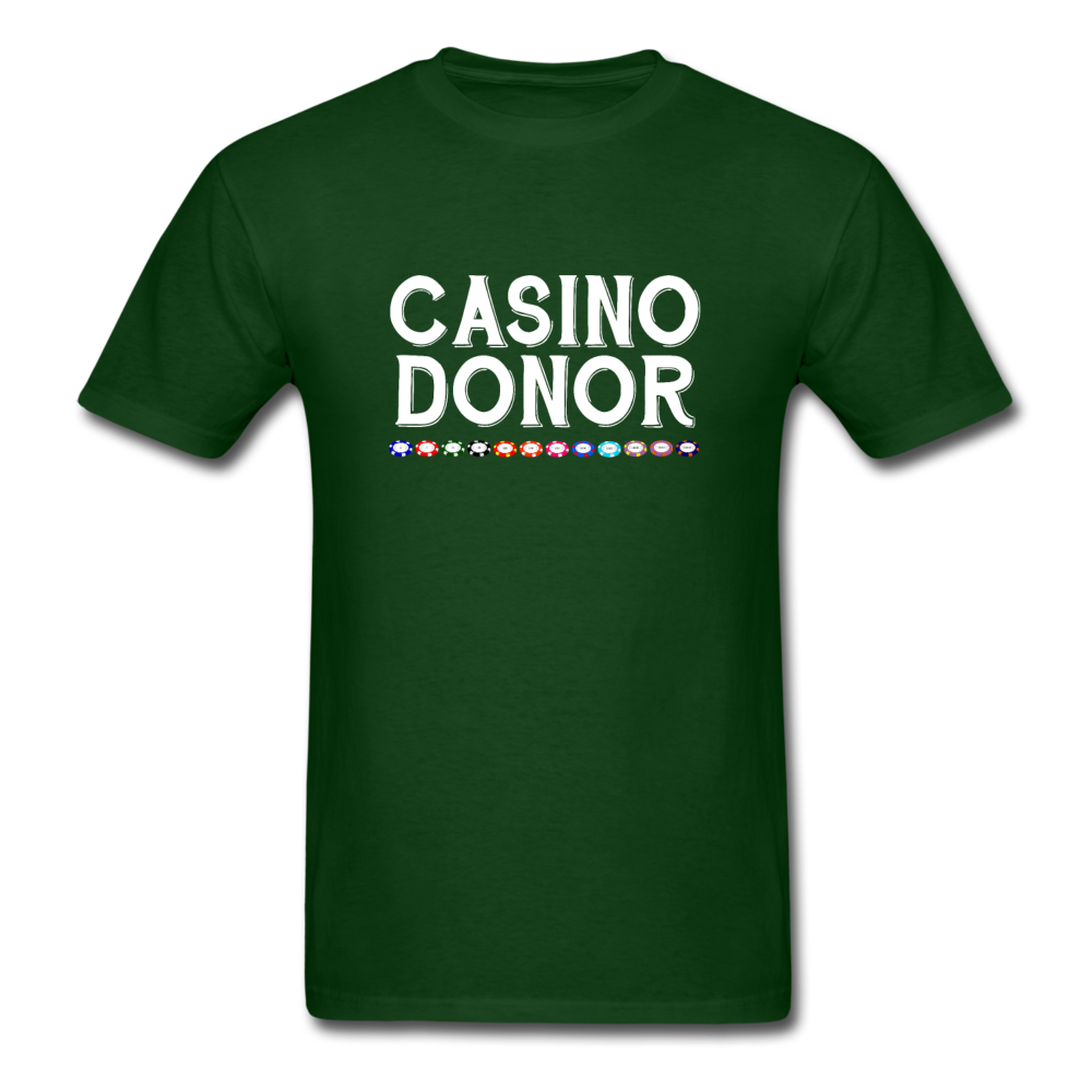 Unisex Classic Casino Donor T-Shirt - forest green