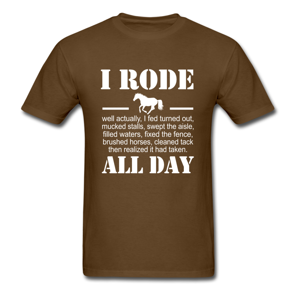 Unisex Classic Rode All Day T-Shirt - brown