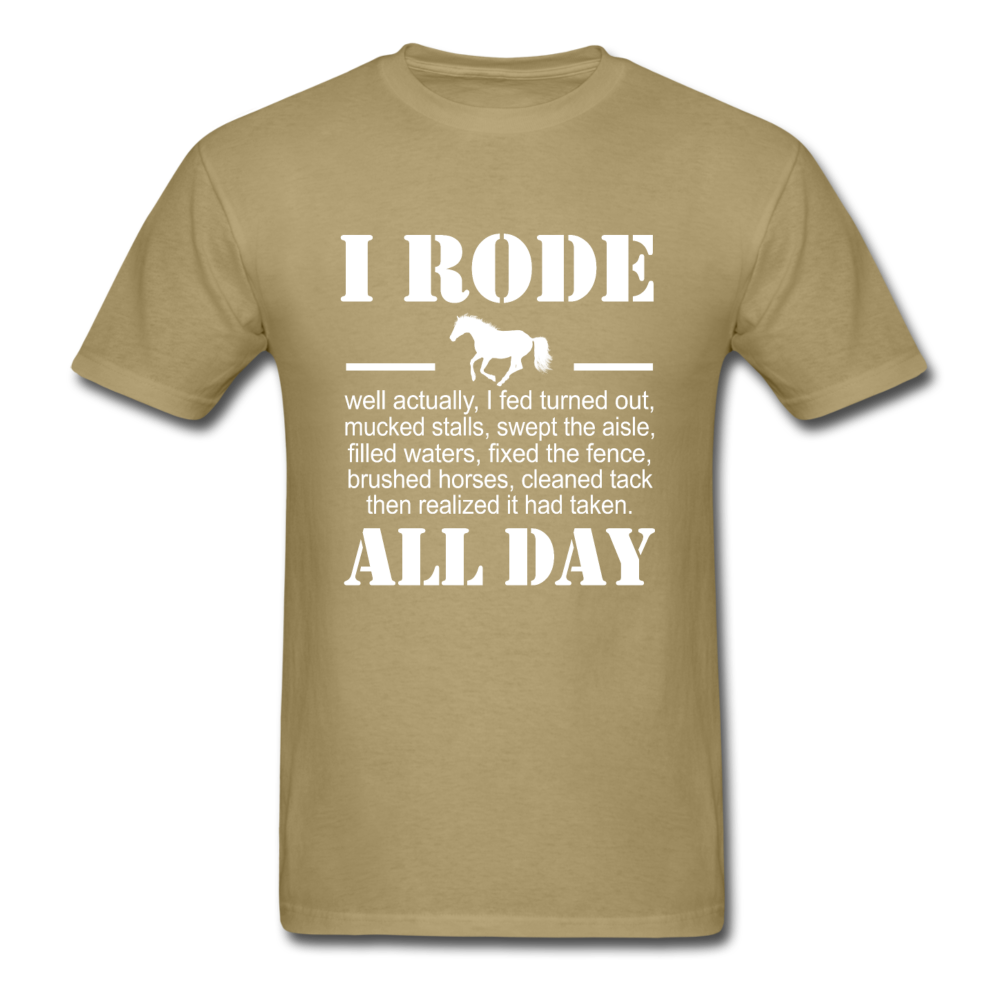 Unisex Classic Rode All Day T-Shirt - khaki