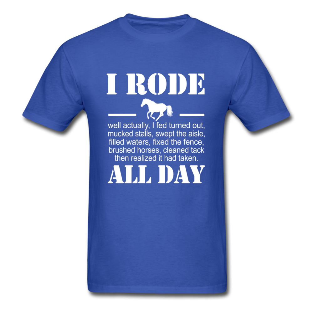 Unisex Classic Rode All Day T-Shirt - royal blue