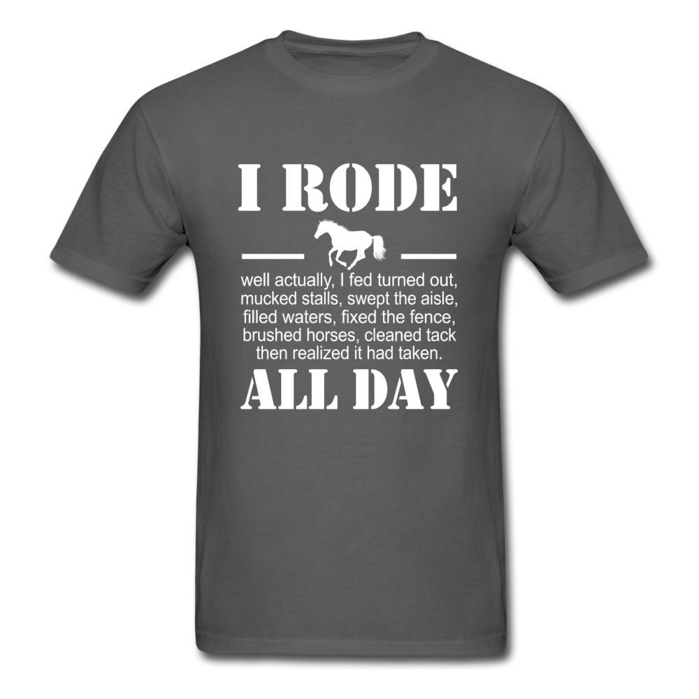 Unisex Classic Rode All Day T-Shirt - charcoal
