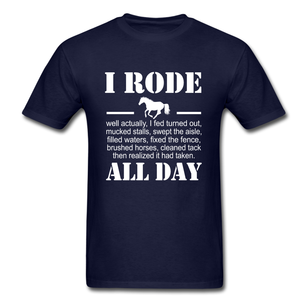 Unisex Classic Rode All Day T-Shirt - navy