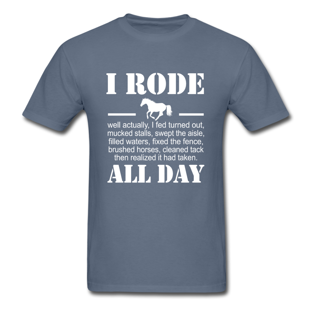 Unisex Classic Rode All Day T-Shirt - denim
