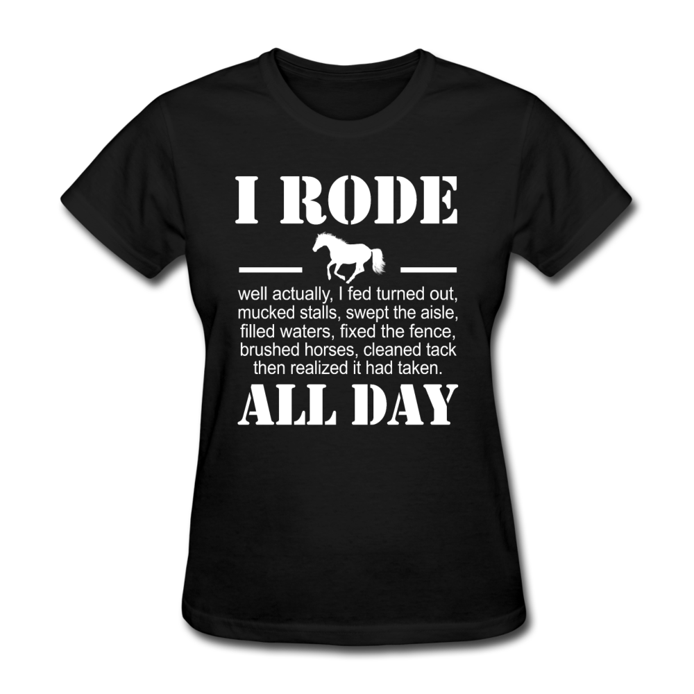 Women's Rode All Day T-Shirt - black