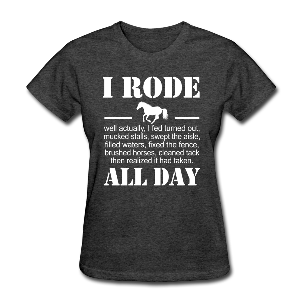 Women's Rode All Day T-Shirt - heather black
