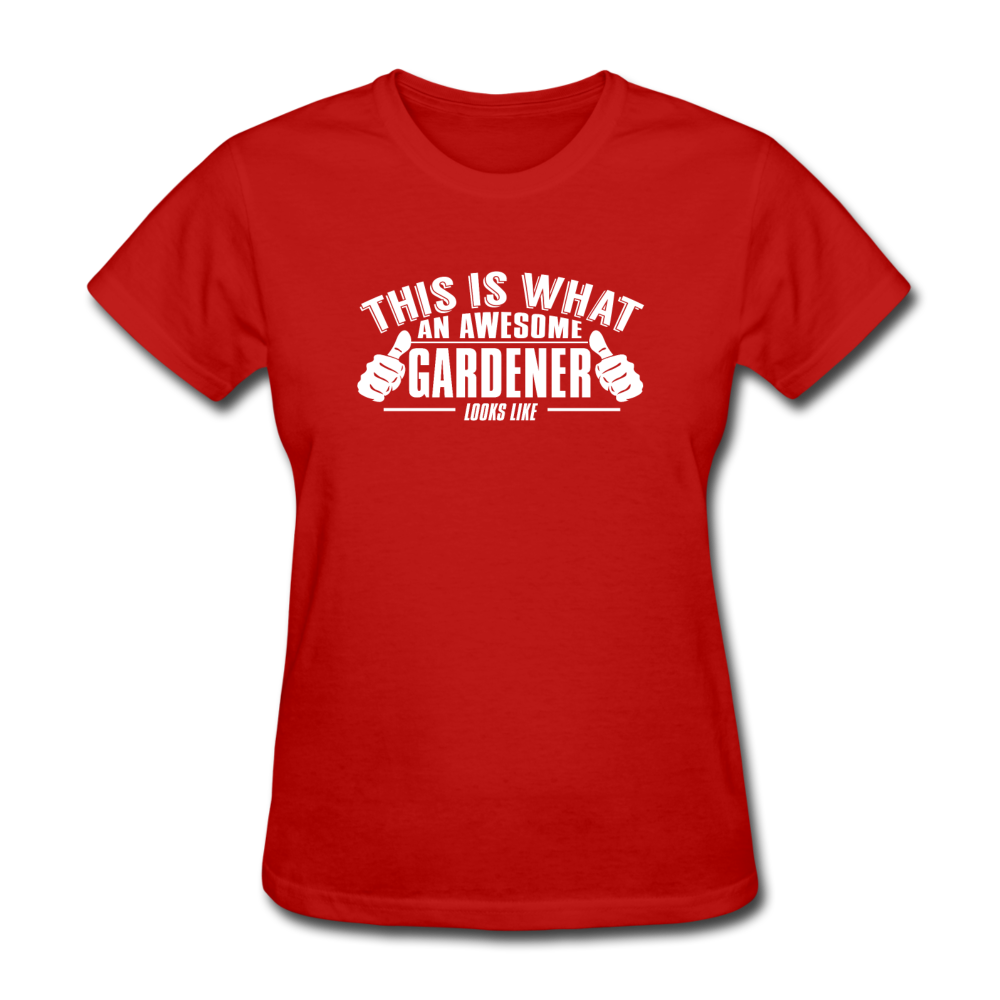Women's Gardener T-Shirt - red