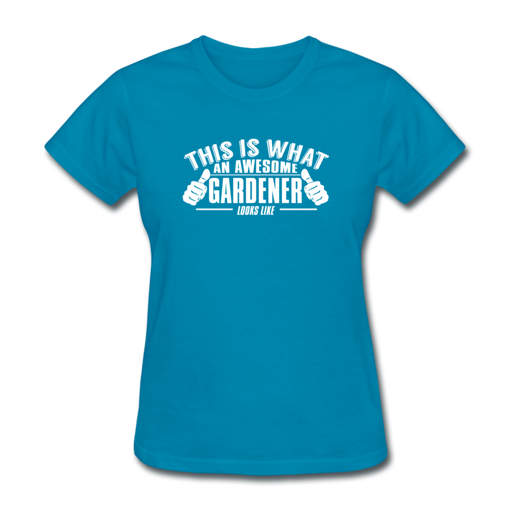 Women's Gardener T-Shirt - turquoise