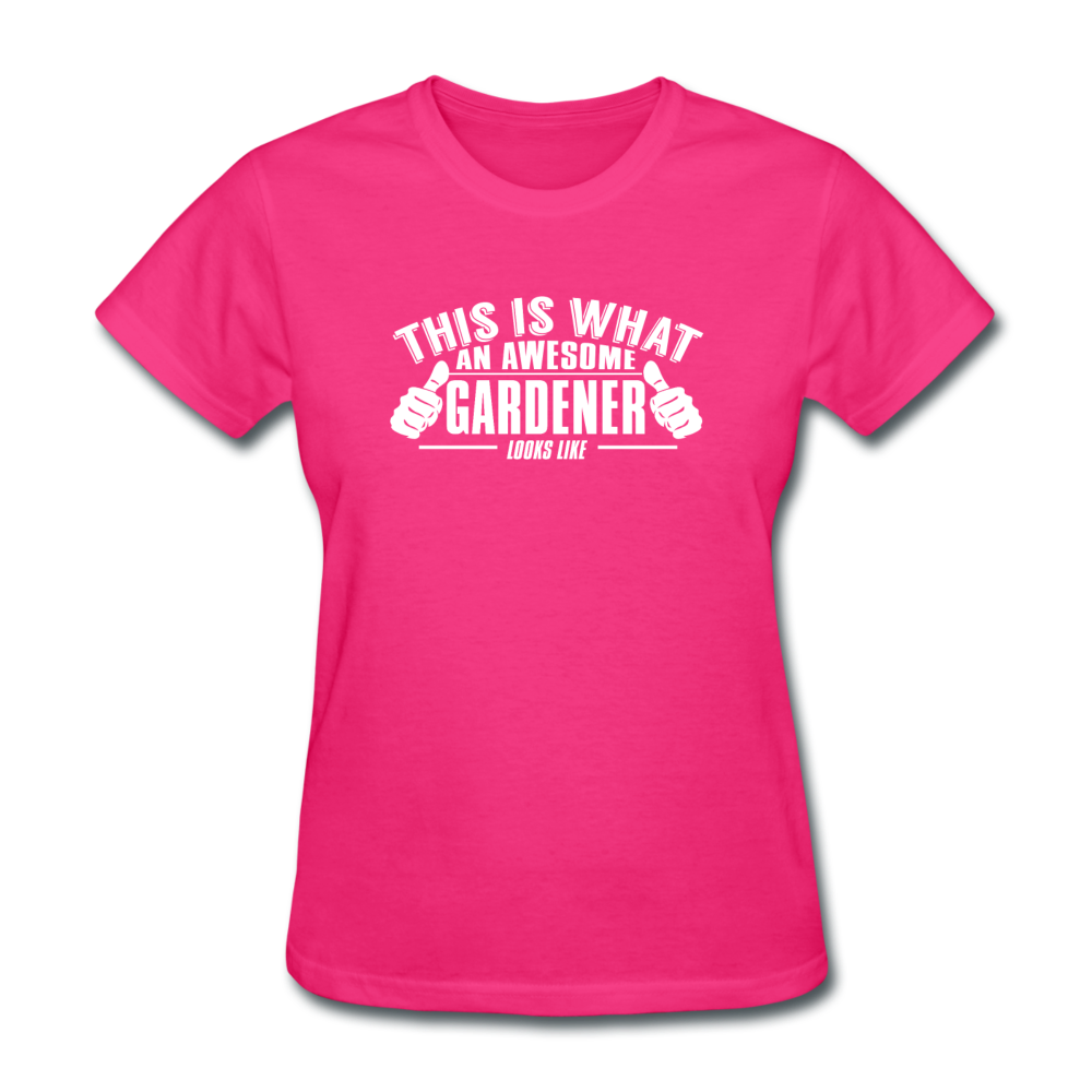Women's Gardener T-Shirt - fuchsia