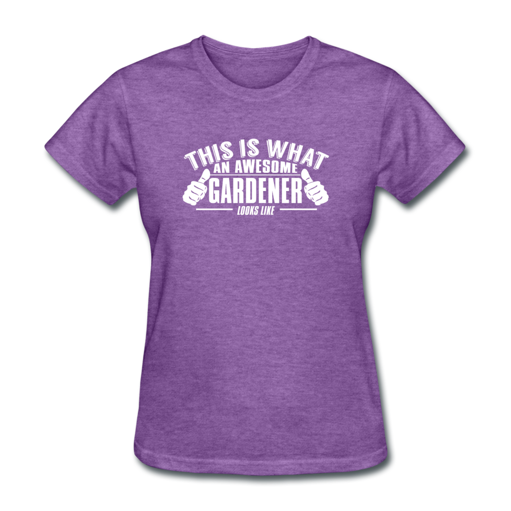 Women's Gardener T-Shirt - purple heather