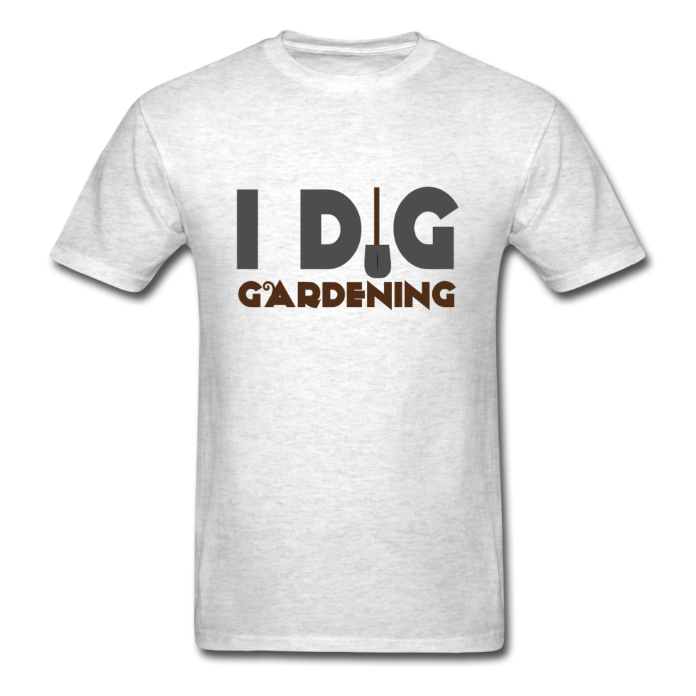Unisex Classic I Dig Gardening T-Shirt - light heather gray