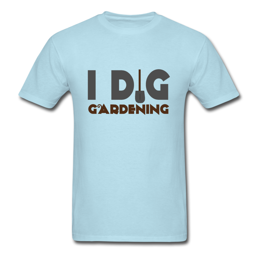 Unisex Classic I Dig Gardening T-Shirt - powder blue