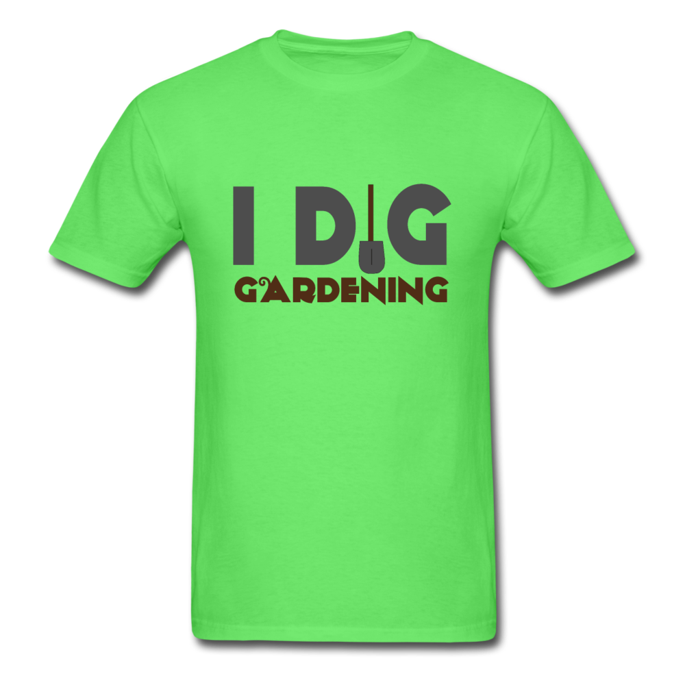 Unisex Classic I Dig Gardening T-Shirt - kiwi