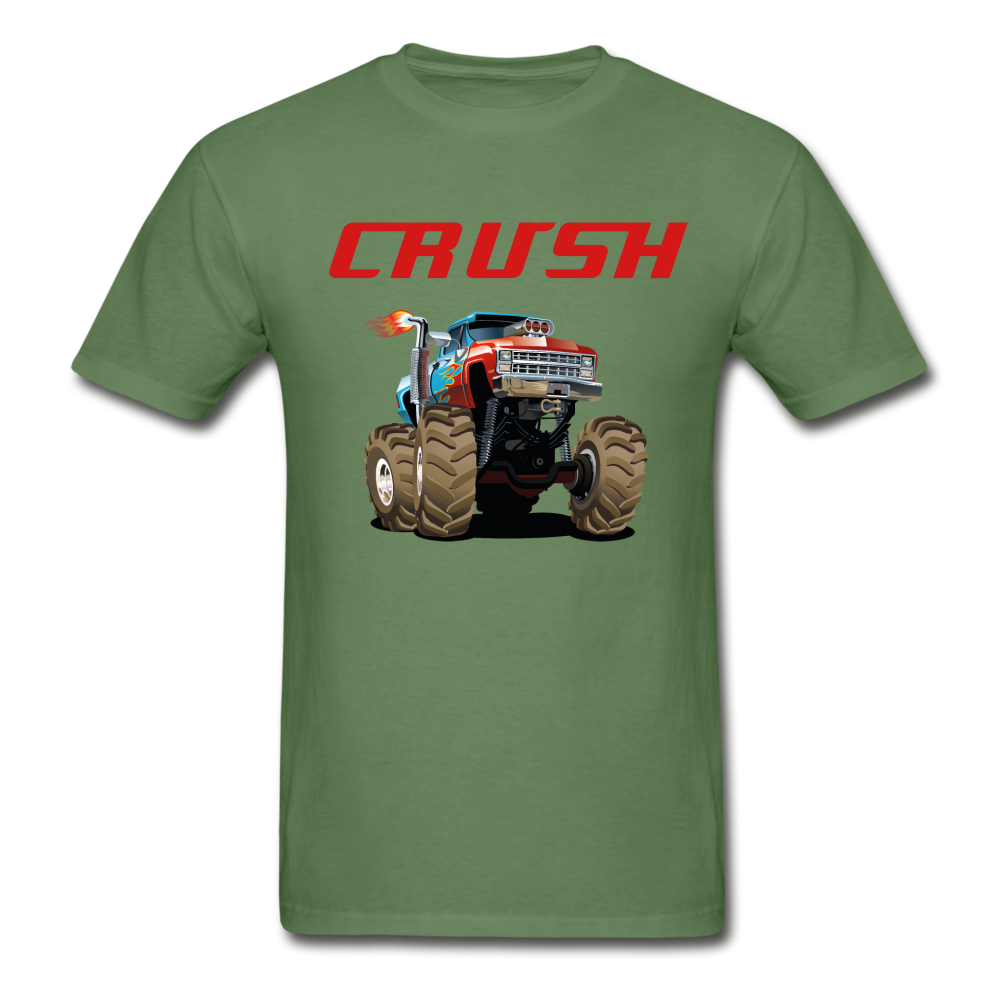 Gildan Ultra Cotton Adult CRUSH T-Shirt - military green