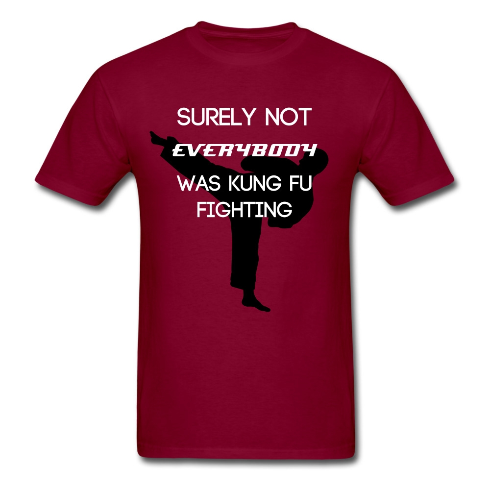 Unisex Classic Kung Fu Fighting T-Shirt - burgundy