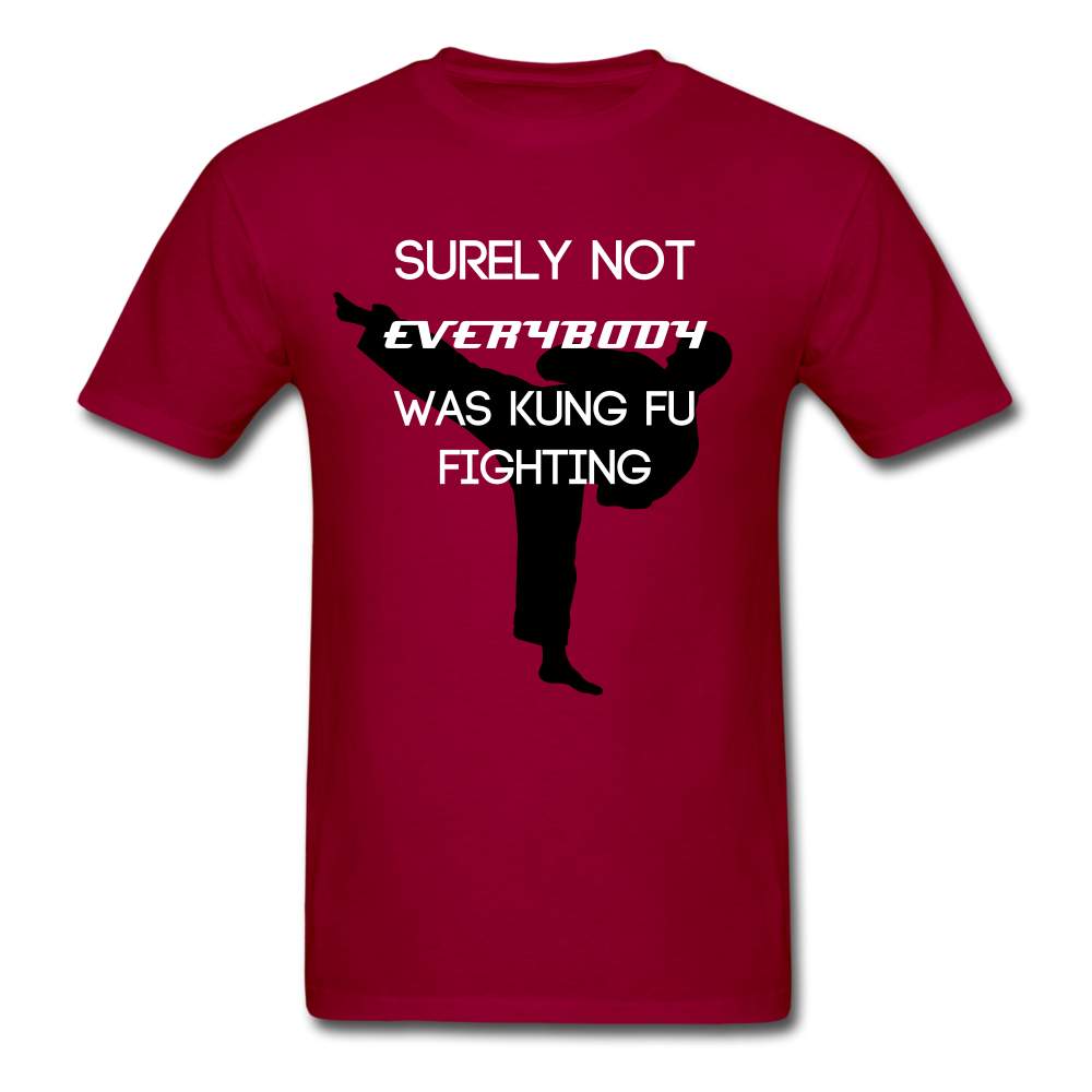 Unisex Classic Kung Fu Fighting T-Shirt - dark red