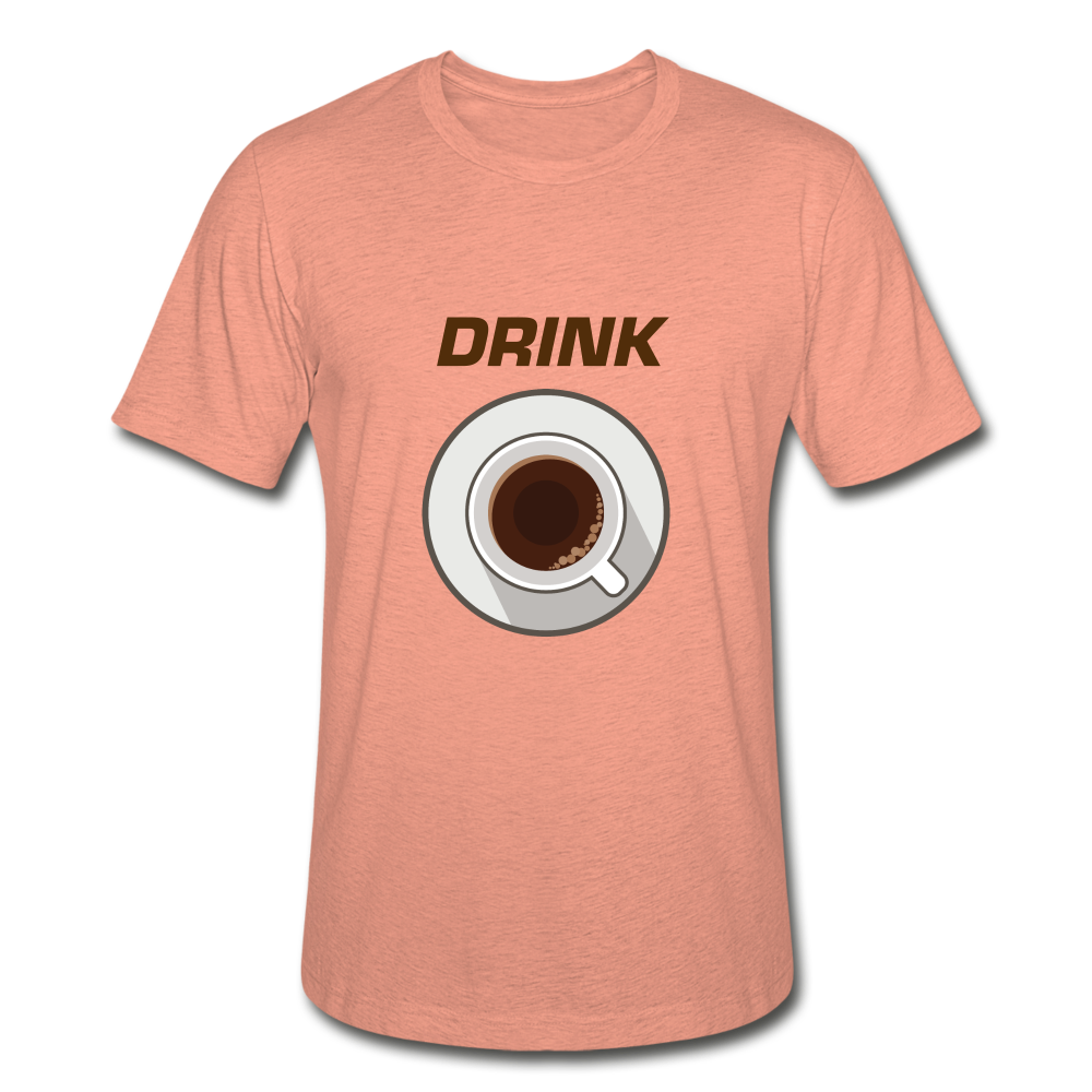 Unisex Heather Prism Drink Coffee T-Shirt - heather prism sunset