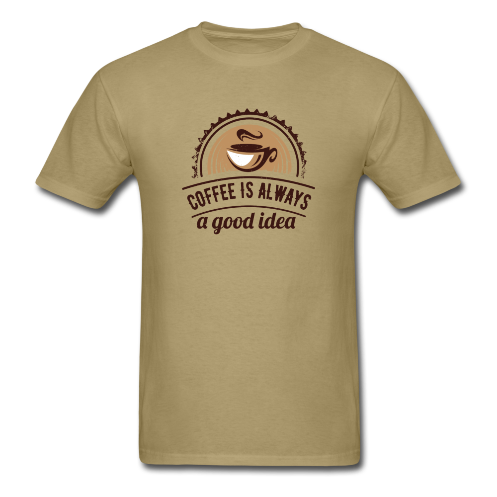 Unisex Classic Coffee T-Shirt - khaki